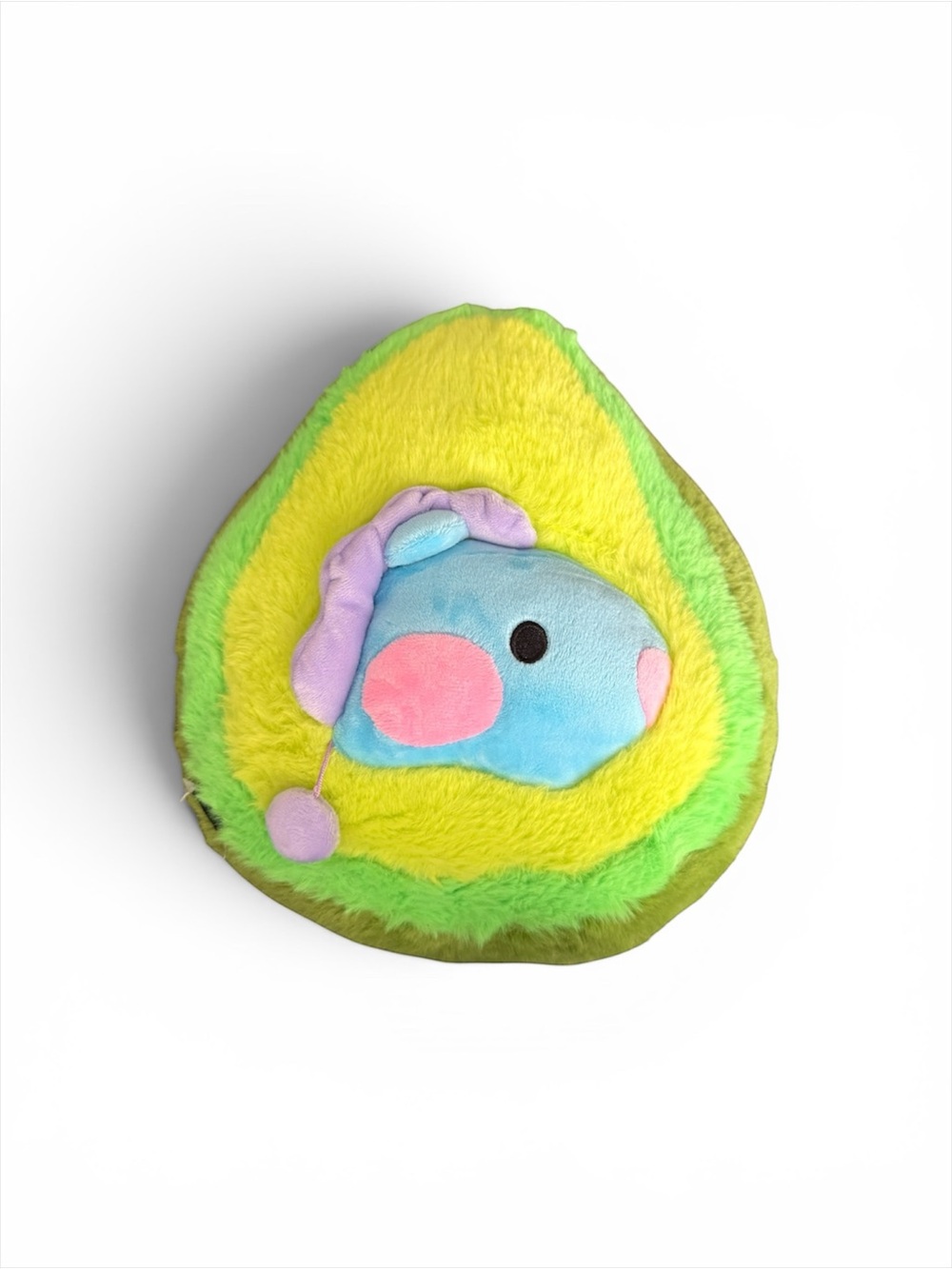 BT21 Chimmy & Mang Double Character In 1 Avocado Cushion Plush Double Sided Toy